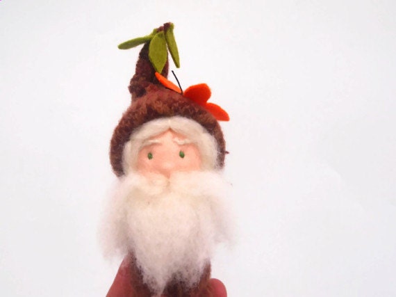 Eco friendly gnome, stuffed gnome toy, Waldorf gnome, gnome