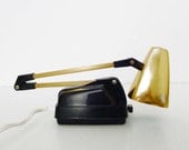 Mid Century Black and Gold Tensor adjustable Desk Lamp