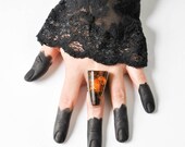 SHOP SALE / vintage giant amber sterling silver statement ring / Holy Mountain ring / ring size 8.5