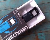 Vintage Sony Watchman Black and White TV and FM Radio
