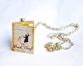 Book Thief Locket  - Book Pendant Locket Necklace, Tolkien