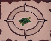 Southwest Original Turtle  Art Acrylic Painting