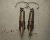 Victorian Pen Nib Earrings - Scribbles No. 035