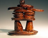 Ceramic and porcelain, Inukshuk sculpture ethnic peoples of the north