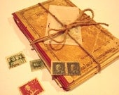 Antique Book Covers Sandwich of delicious Vintage Paper Ephemera for collage art or display