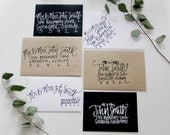Hand Painted Calligraphy - Envelopes, Place Cards, & Other Paper Goods - Customizable