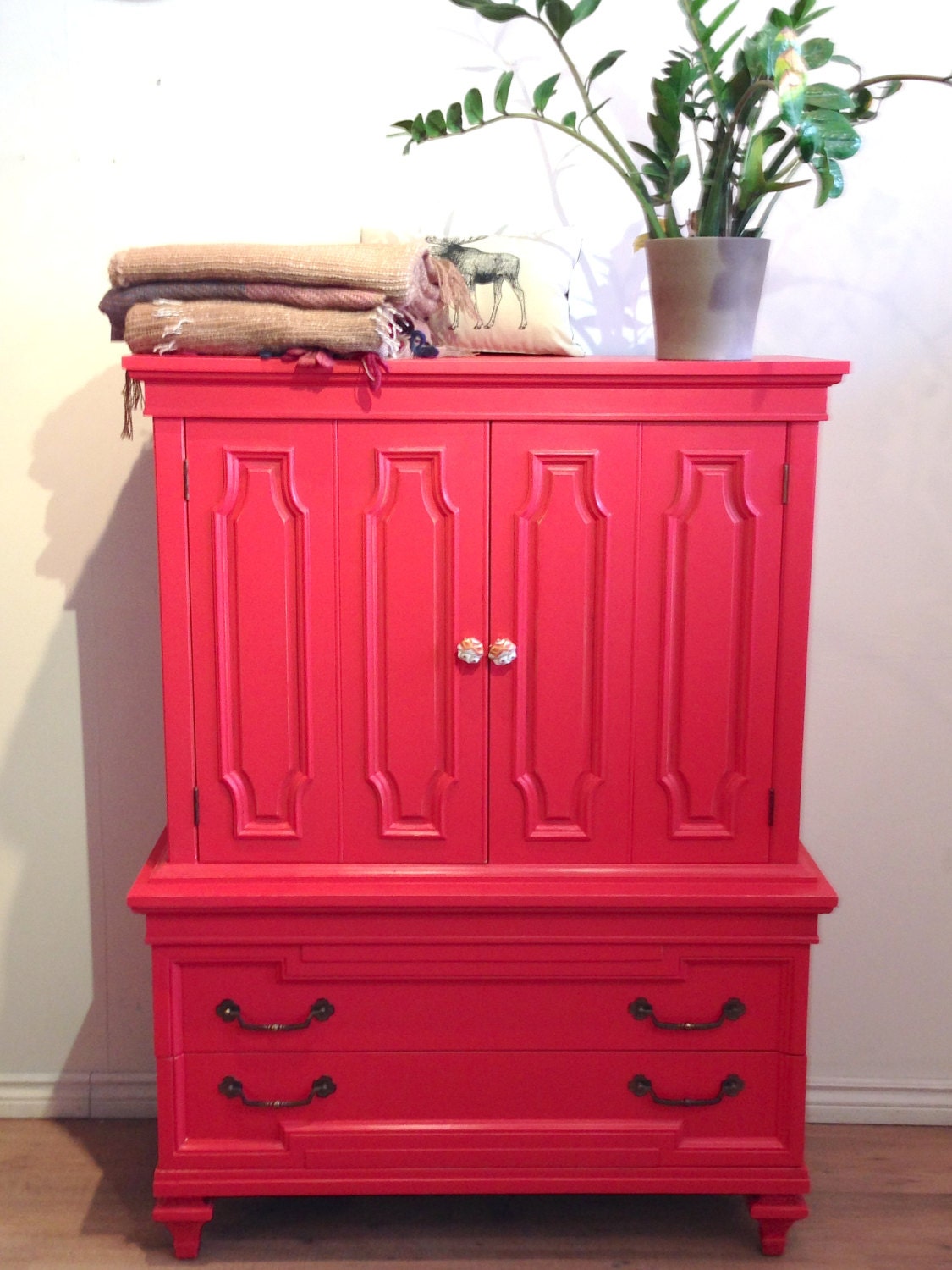 Coral High Boy Dresser