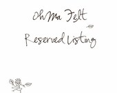 Reserved for Ana....