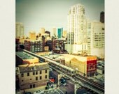 Chicago Train Photography - boys room wall art, train art - Toy Train - Chicago El Wall Decor, Etsy Home Decor, Whimsical Art Print
