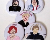 FREE SHIPPING The Breakfast Club 80s Movie Magnet Button Set