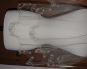 Swarovski Crystal Butterfly and Daisy Embroidered Veil