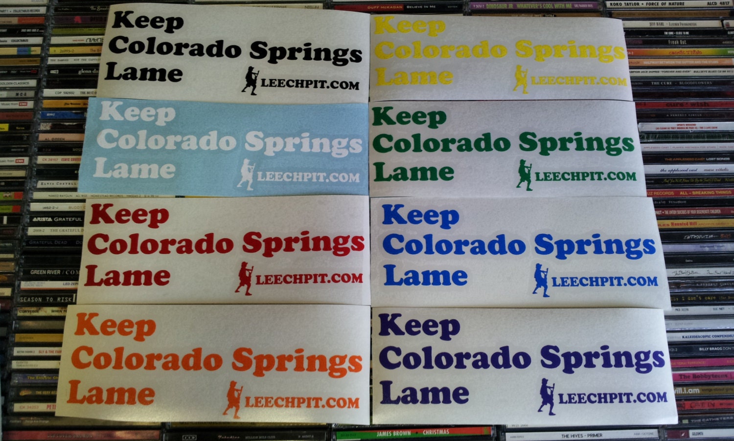 Keep Colorado Springs Lame- Die Cut Color Decal Bumper Window Sticker