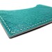 1 Left - Neon Aqua Mint Leather Card Holder, Horizontal, Slim, Card Case, Business Card Holder, Minimalist Wallet