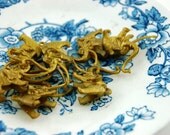 Vintage Plastic Mini Gold Mammoth Charms