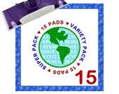 15 Wet Jet pads - Swifters - Washable Reusable EcoFriendly - WetJet VARIETY PACK - you pick or I pick for you