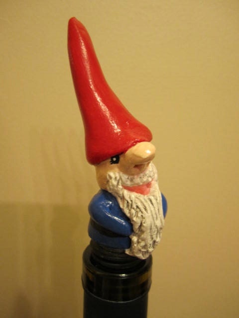 Wicked Chrome Gnome Wine Stopper