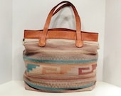 Extra Large Kilim Tote// Ornate Exotic Vintage Shoulder Bag
