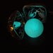 Caged Sterling Silver Glows in the Dark Aerith's Holy Materia Shard, Dragon Souls, Many Colors Available