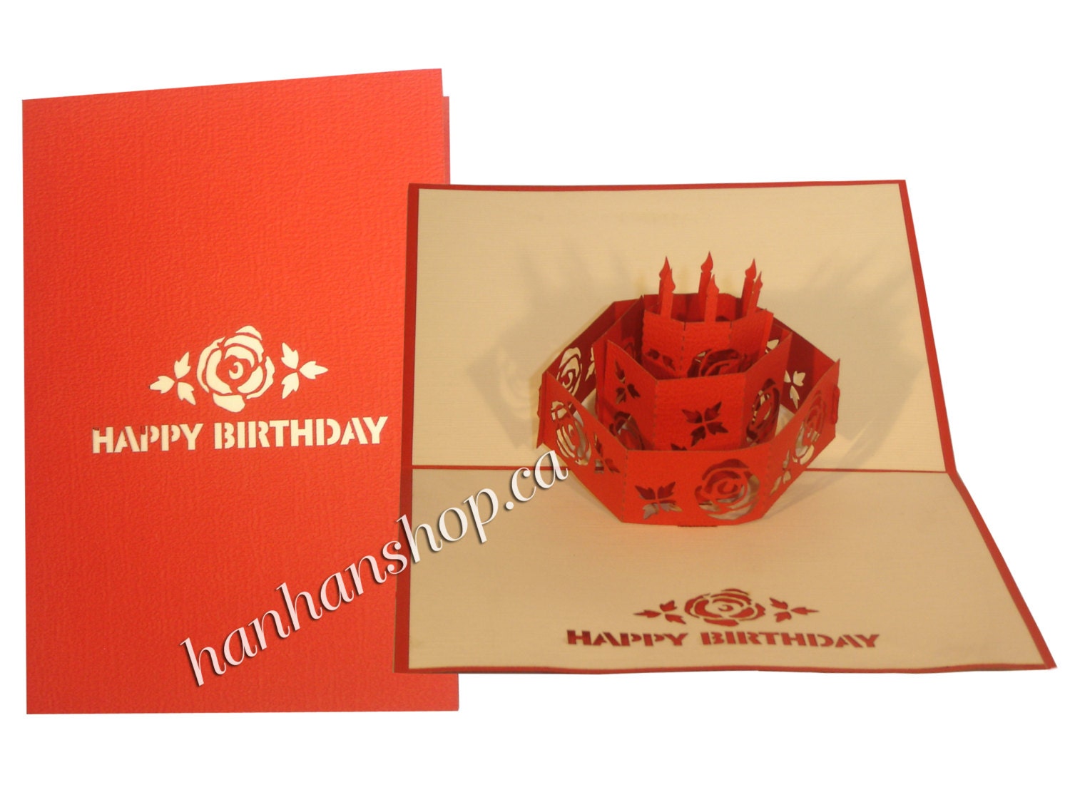 3D Handmade pop up card (Birthday Cake 3 )