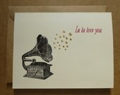 Valentine's Day Card La La Love You