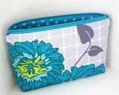 Cosmetic Zipper Pouch Spa Flowers