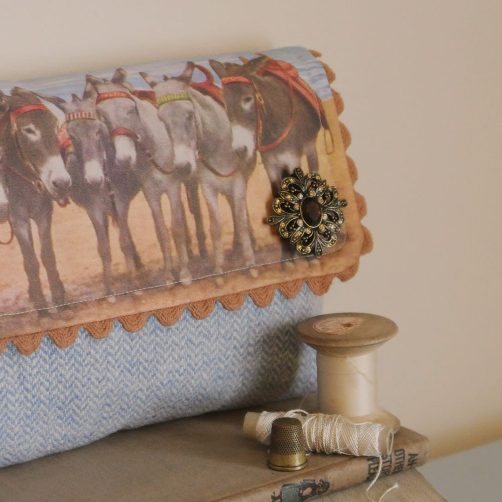 Donkeys Handmade Clutch Bag
