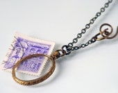 Antique Glass Locket 9ct. Gold Frame, Edwardian Gold Locket / Photo Pendant / Double Sided Glass