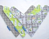 Boy Bandana Bibs - Set of 3 Baby Drool Bibs - Michael Miller  Bugs in Jars
