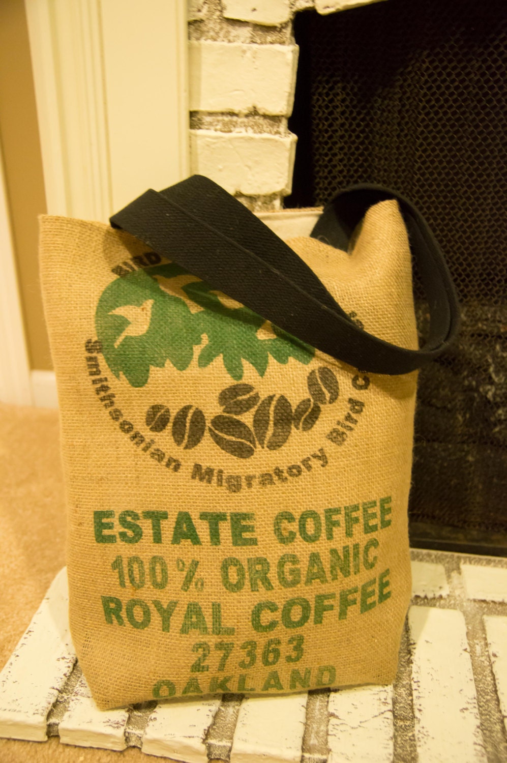 Burlap Tote Bag