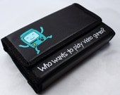 3DS XL Hard Case Hand Painted with BMO Who wants to Play Video Games