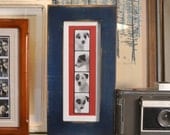 4x10 Picture Frame for Photo Booth Strip in 1.5-inch Standard Style with Super Vintage Navy Finish - SAME DAY SHIPPING