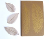 Golden Feather Gocco Printed Pocket Moleskine Cahier Notebook in Buff