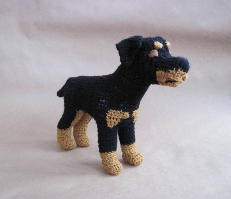 Crocheted Rottweiler PDF Pattern - Digital Download