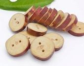 Craft Supplies - Natural Rustic Wood Buttons for Knitting, Crocheting or any craft projects