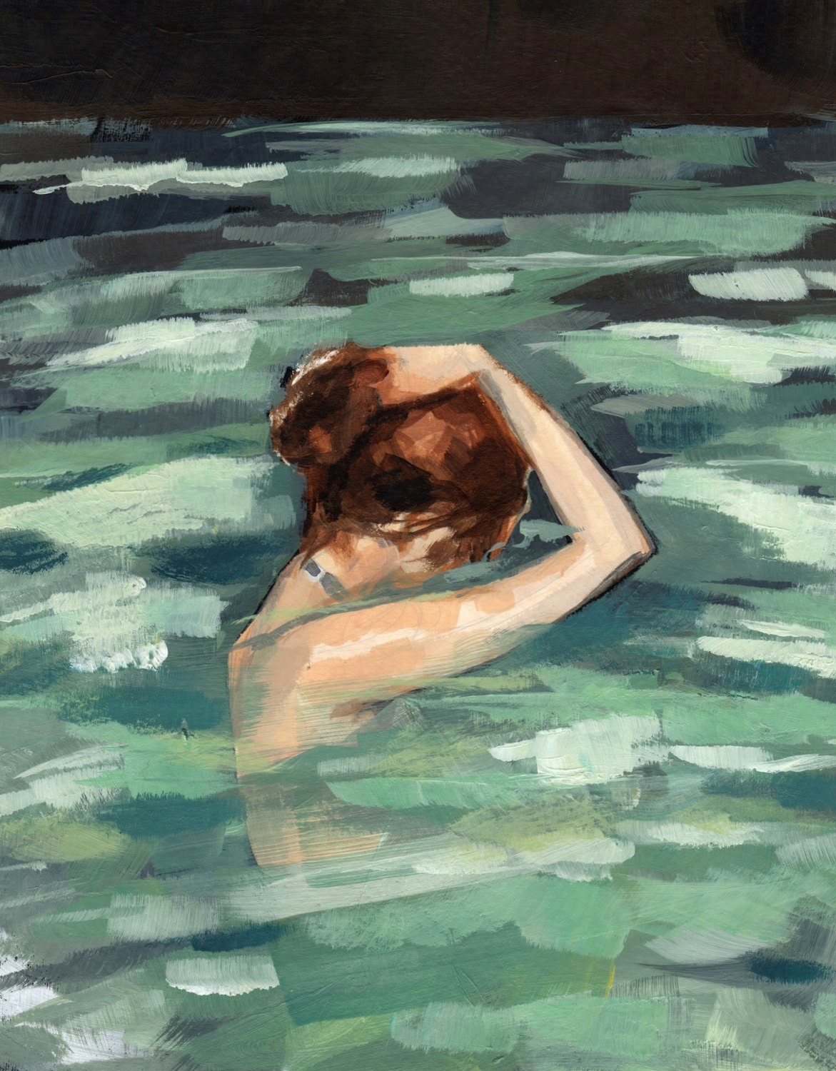 My Home is the Sea . very large giclee art print poster of original painting