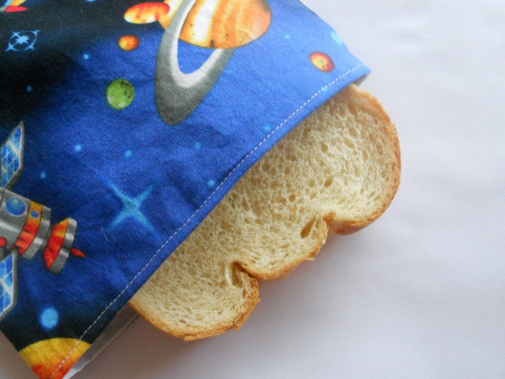 3-D Outer Space Reusable Sandwich Bag