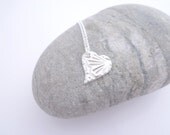 Gingko Fine and Sterling Silver Small Heart Necklace