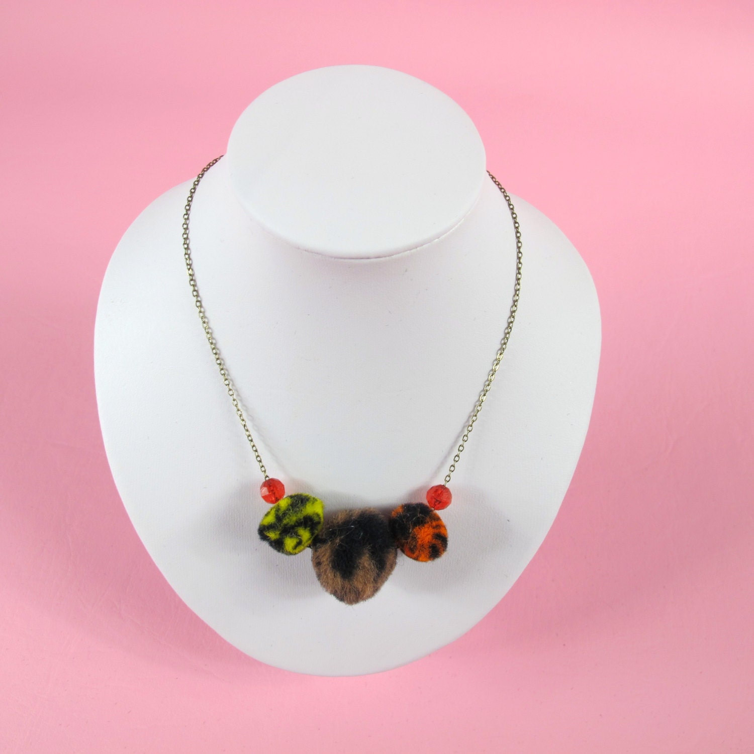 Where The Wild Things Are Pom Pom Furry Necklace