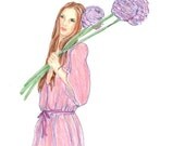 Fashion Illustration- Thistle