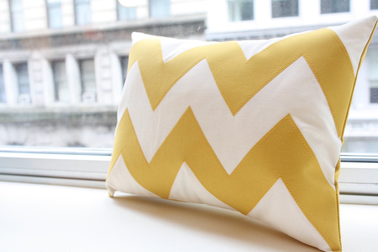 Chevron Pillow in Yellow