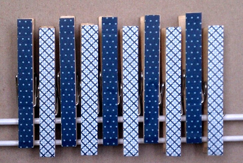 Magnets & Cork Board Pins - 10 Piece Clothespin Combo Set