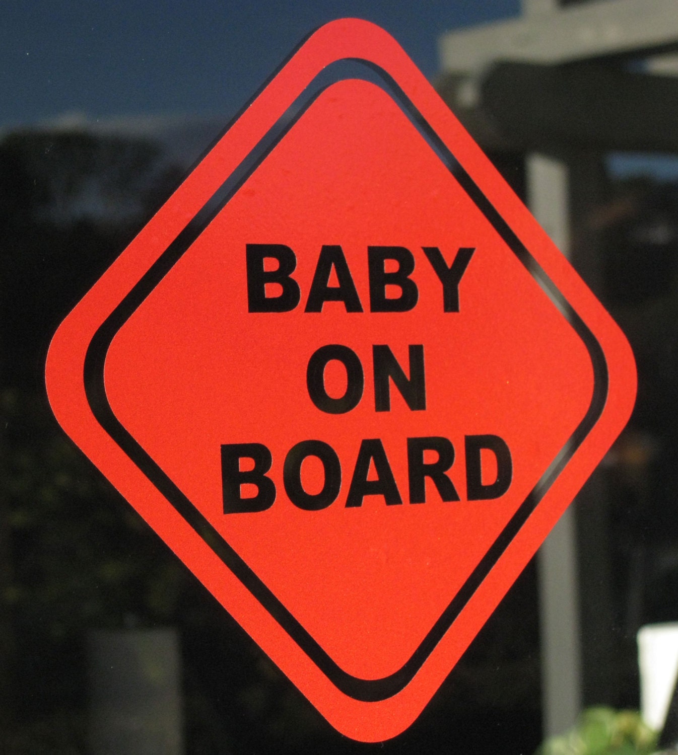 Custom Listing - Large Non-Reflective Baby on Board Vinyl Decal