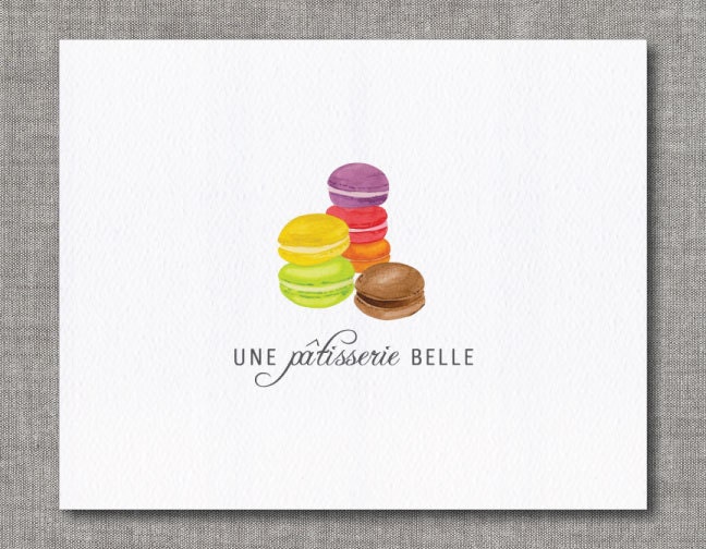 Watercolor Art Print - French Macarons Pastry Patisserie - Unframed - 8x10