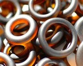 One Dozen Beer Bottle Glass Beads // Sea Glass Finish
