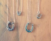 Hammered Horse Shoe Necklace