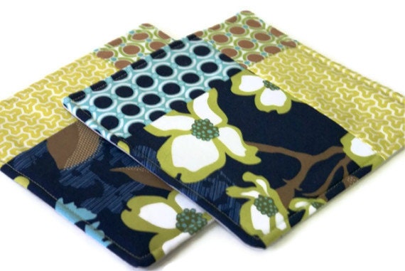 Modern Quilted Potholder Set - Modern Meadow