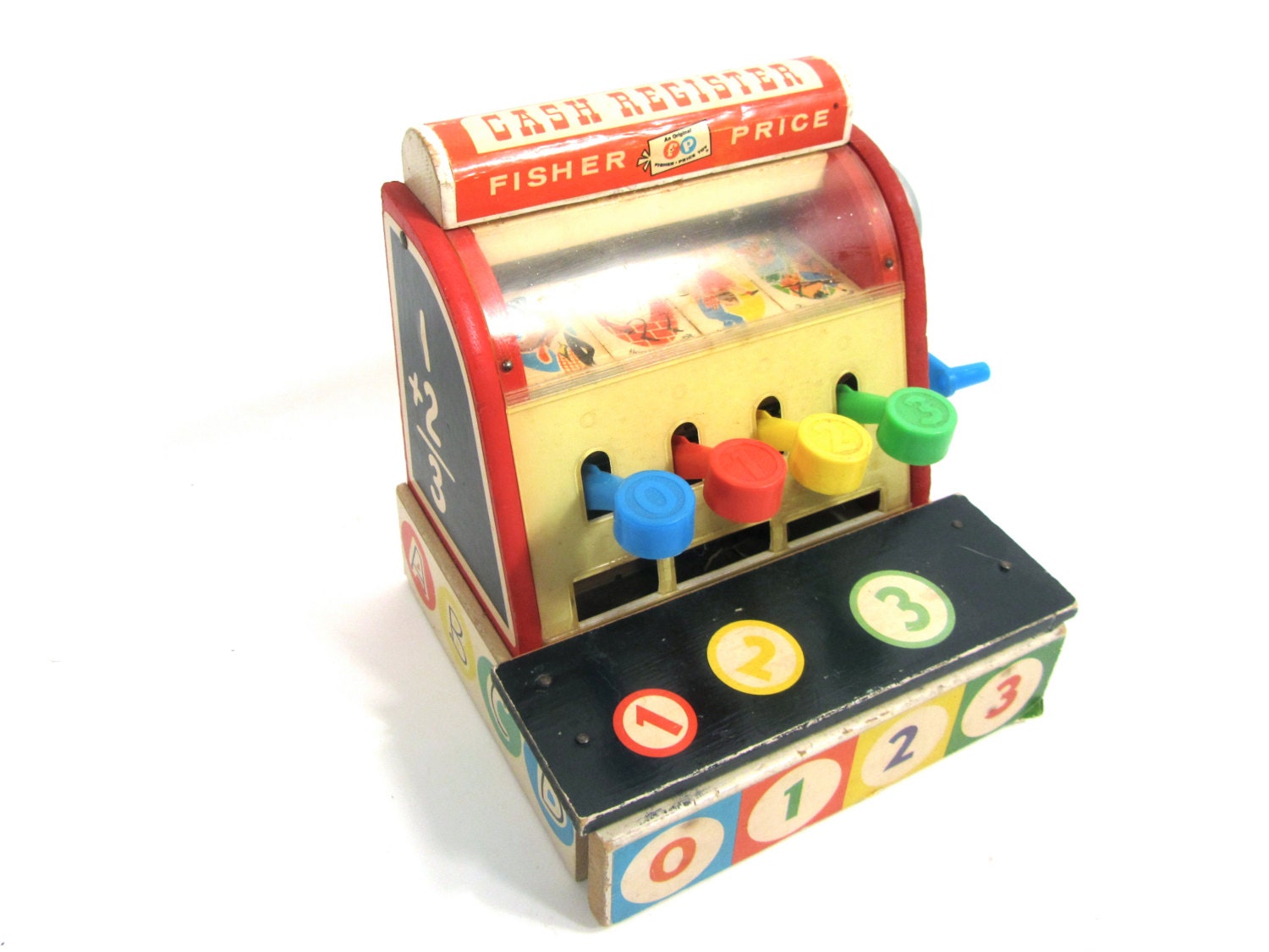 Vintage Fisher Price 1960 Number 972 Cash Register