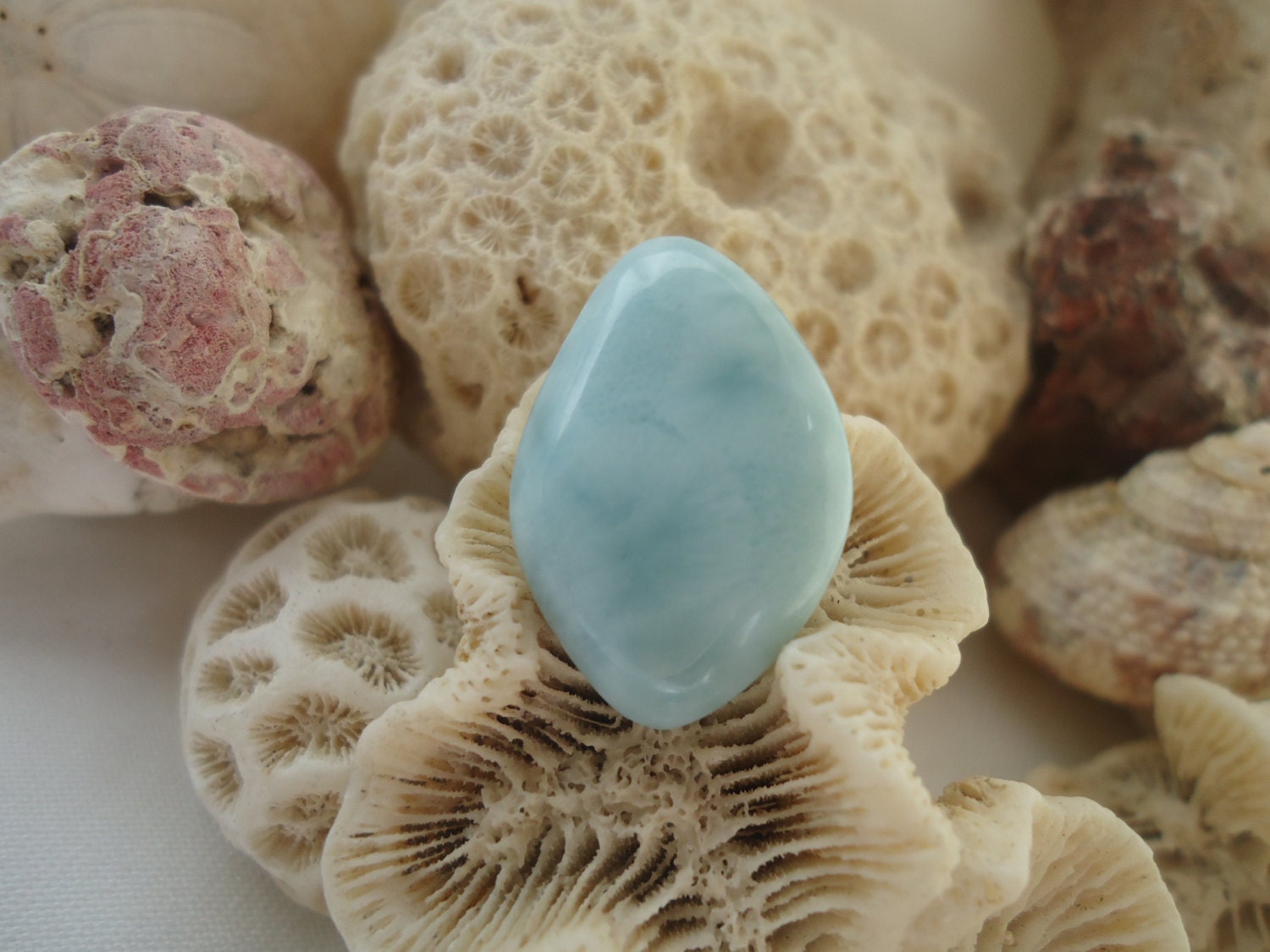 Larimar Cabochon Diamond Shaped 4