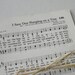 Vintage Hymnal Pages from Church Hymnal from the 1980's - 20 pages