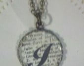 CUSTOM Dictionary Necklaces, Initial with Dictionary Word, Teacher, Mother, Grandmother, Aunt, Sister, Godmother, Love, Friend
